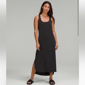 Pima Cotton Open-Back Midi Dress